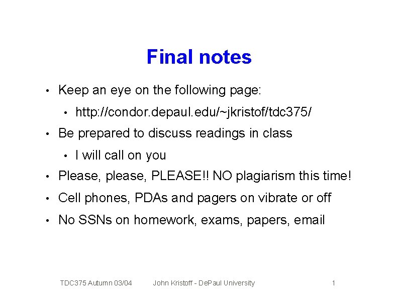 Final notes • Keep an eye on the following page: • • http: //condor.