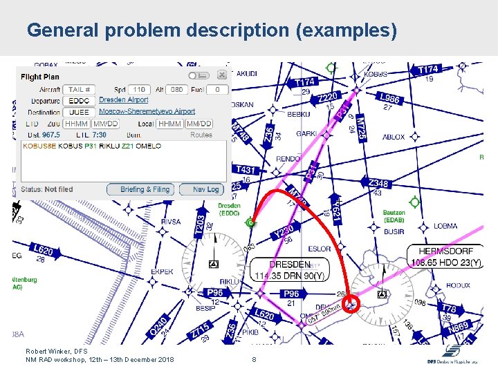 General problem description (examples) Robert Winker, DFS NM RAD workshop, 12 th – 13