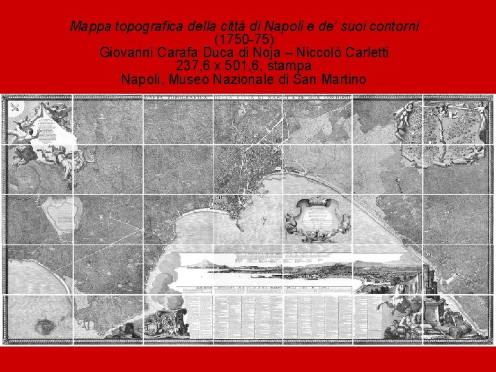 Mappa topografica della città di Napoli e de’ suoi contorni (1750 -75) Giovanni Carafa
