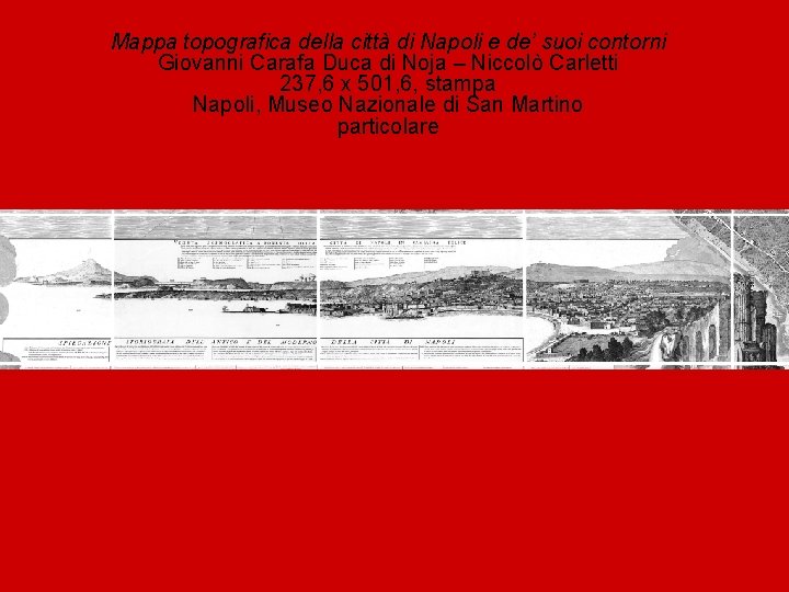 Mappa topografica della città di Napoli e de’ suoi contorni Giovanni Carafa Duca di