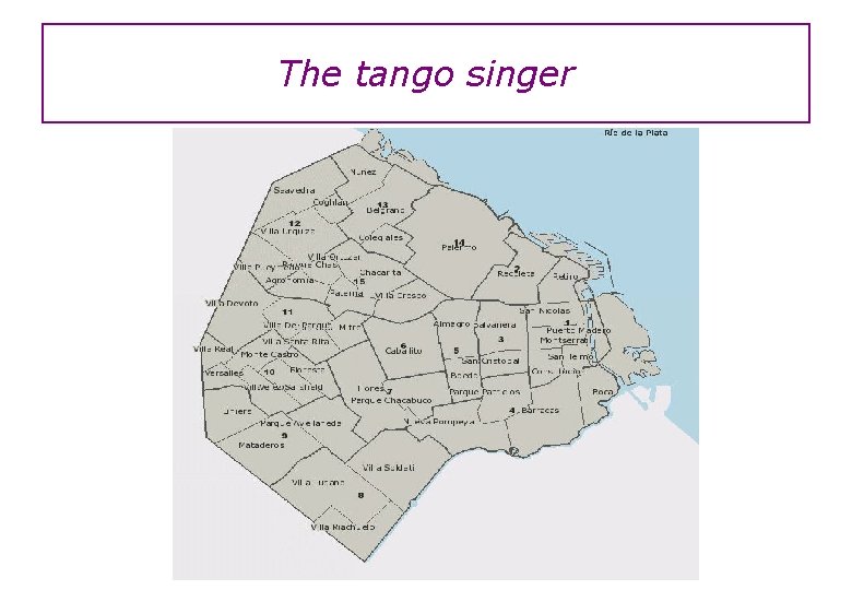 The tango singer 