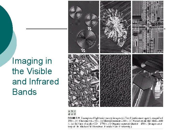 Imaging in the Visible and Infrared Bands 