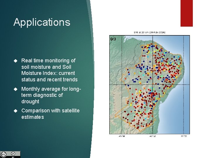 Monitoring of soil moisture for drought risk assessment