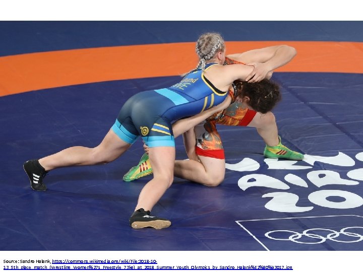 Source: Sandro Halank, https: //commons. wikimedia. org/wiki/File: 2018 -1013_5 th_place_match_(Wrestling_Women%27 s_Freestyle_73 kg)_at_2018_Summer_Youth_Olympics_by_Sandro_Halank%E 2%80%93017. jpg