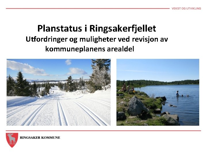 Planstatus i Ringsakerfjellet Utfordringer og muligheter ved revisjon av kommuneplanens arealdel 