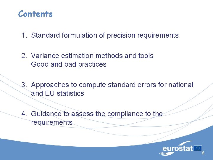 Handbook on Precision Requirements and Variance Estimation for