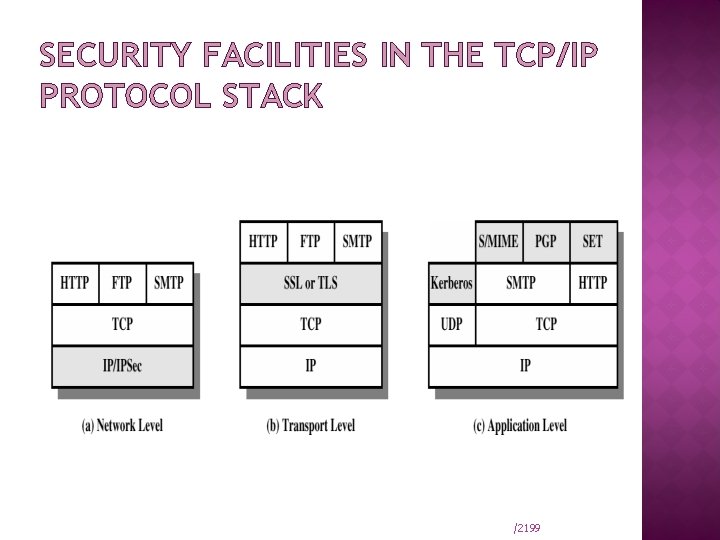 SECURITY FACILITIES IN THE TCP/IP PROTOCOL STACK /2199 