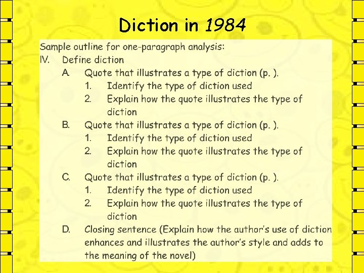 Diction in 1984 