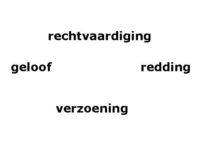 rechtvaardiging geloof redding verzoening 