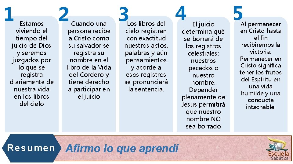 1 Estamos viviendo el tiempo del juicio de Dios y seremos juzgados por lo