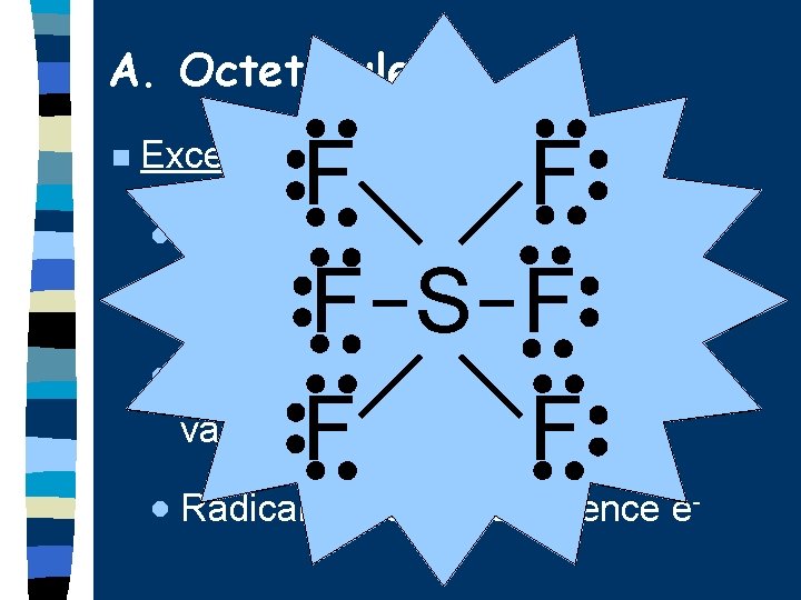 A. Octet Rule n F F · Hydrogen 2 valence e F B F