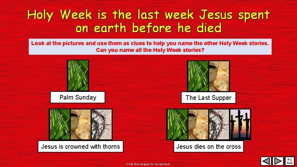 Holy Week is the last week Jesus spent on earth before he died Look