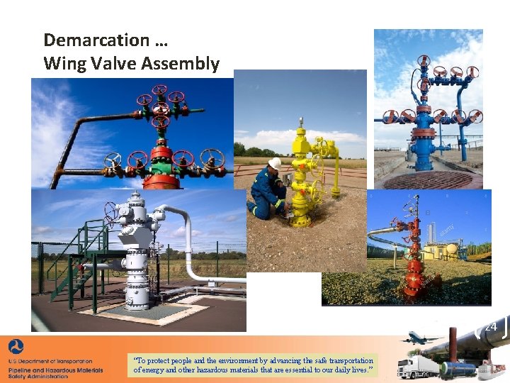 Demarcation … Wing Valve Assembly 24 “To protect people and the environment by advancing Demarcation … Wing Valve Assembly 24 “To protect people and the environment by advancing