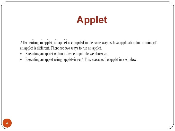 Applet 4 