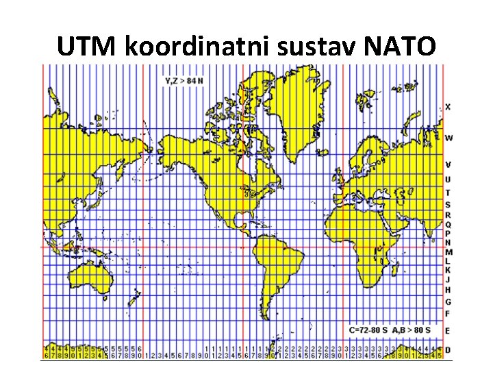 UTM koordinatni sustav NATO 