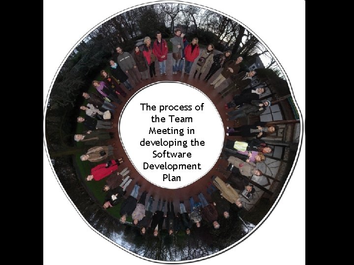 The process of the Team Meeting in developing the Software Development Plan 