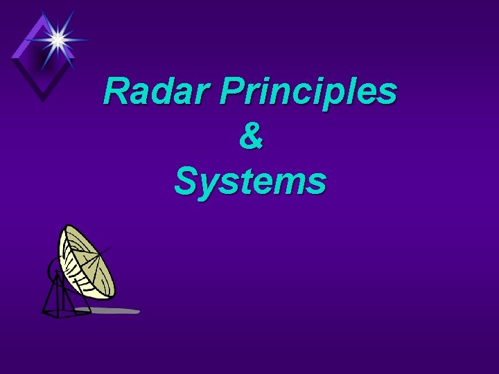 Radar Principles & Systems 