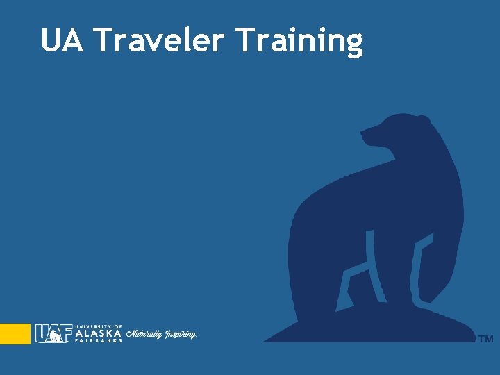 UA Traveler Training 