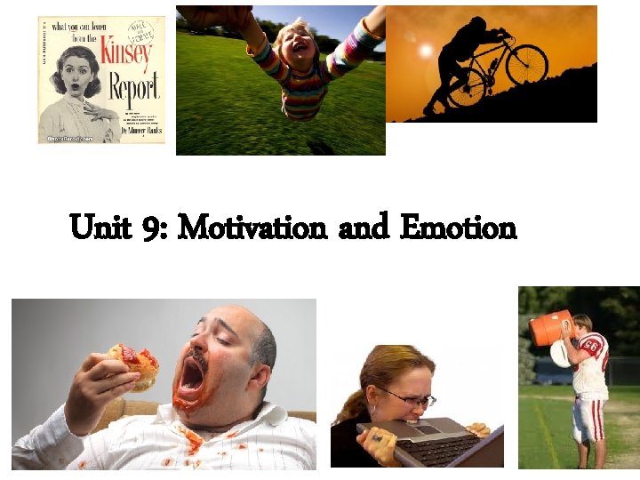 Unit 9: Motivation and Emotion 