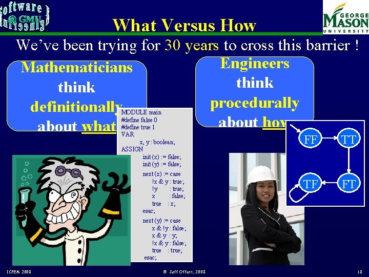 What Versus How We’ve been trying for 30 years to cross this barrier !