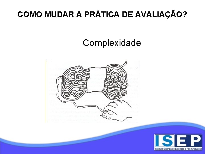 COMO MUDAR A PRÁTICA DE AVALIAÇÃO? Complexidade 