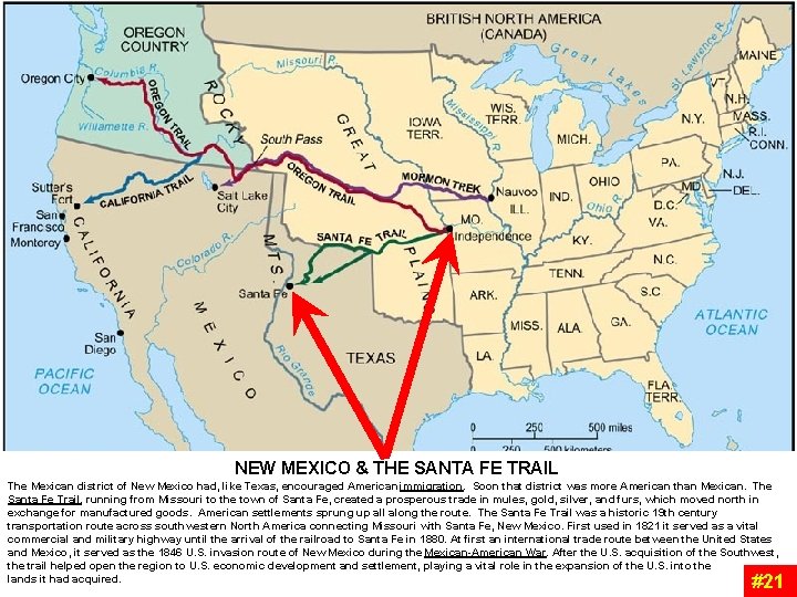 NEW MEXICO & THE SANTA FE TRAIL The Mexican district of New Mexico NEW MEXICO & THE SANTA FE TRAIL The Mexican district of New Mexico