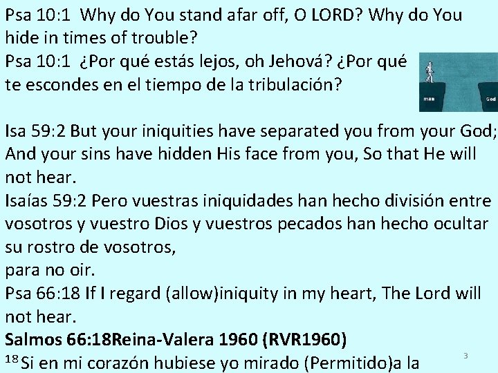 Psa 10: 1 Why do You stand afar off, O LORD? Why do You