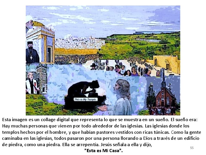 Esta imagen es un collage digital que representa lo que se muestra en un