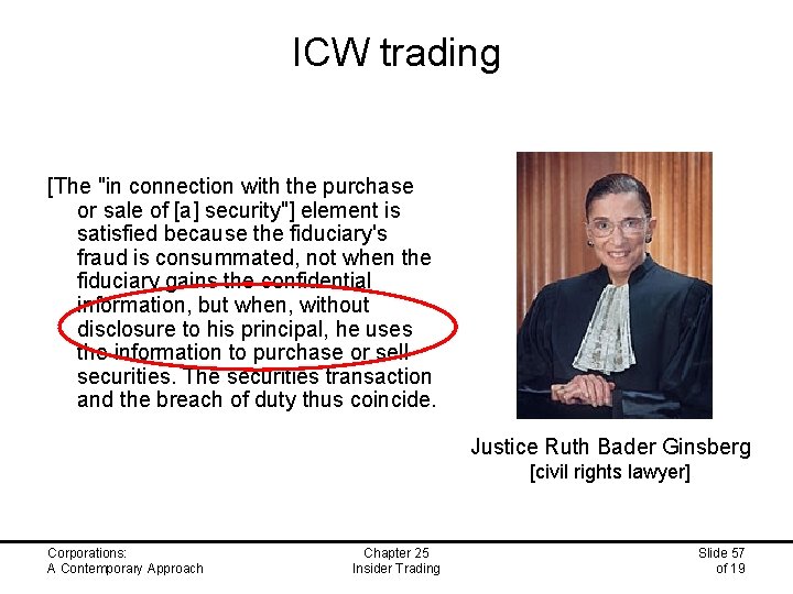 ICW trading [The "in connection with the purchase or sale of [a] security"] element