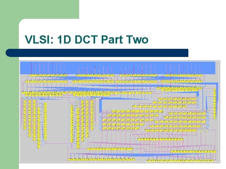 VLSI: 1 D DCT Part Two 