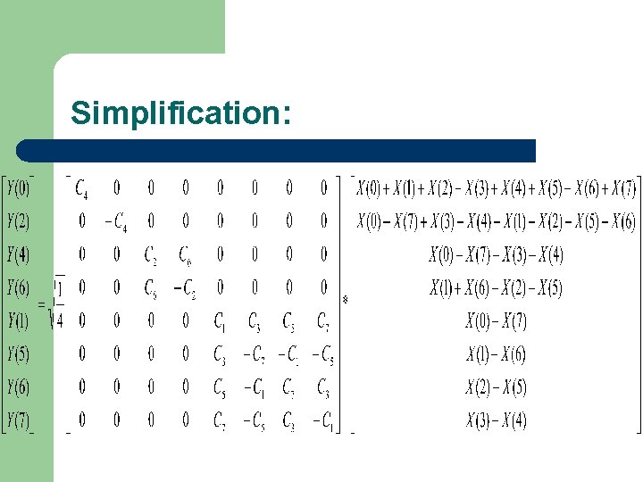 Simplification: 