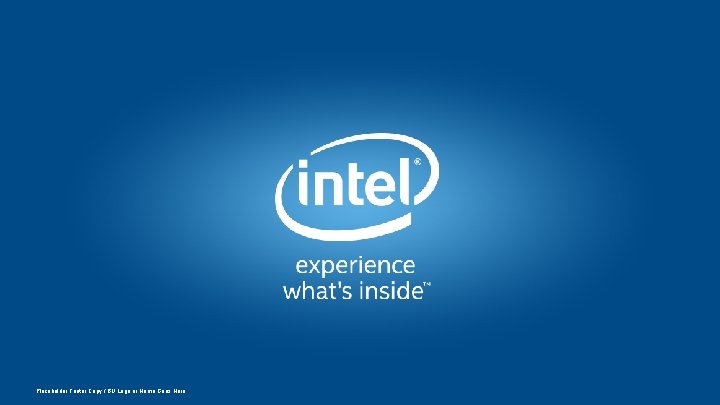 Placeholder Footer Copy / BU Logo or Name Goes Here 