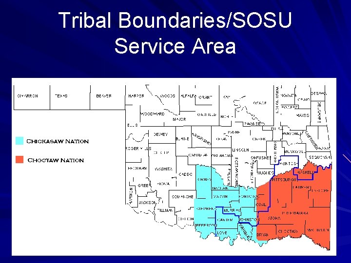Tribal Boundaries/SOSU Service Area 