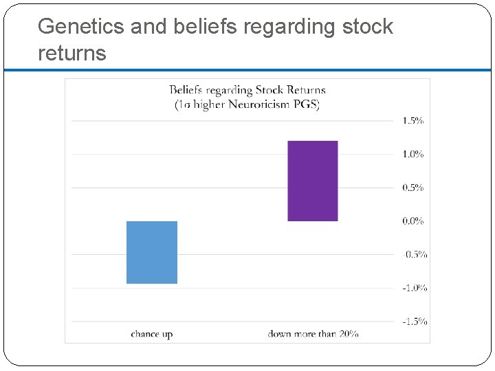 Genetics and beliefs regarding stock returns 