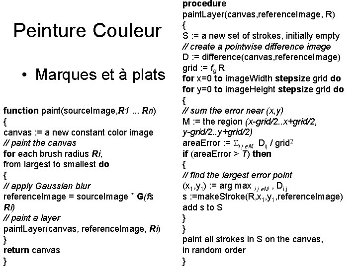 Peinture Couleur • Marques et à plats function paint(source. Image, R 1. . . Peinture Couleur • Marques et à plats function paint(source. Image, R 1. . .