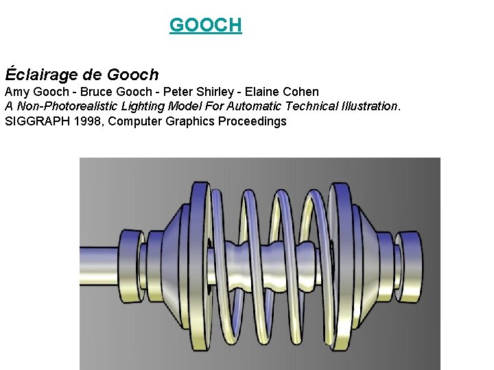 GOOCH Éclairage de Gooch Amy Gooch - Bruce Gooch - Peter Shirley - GOOCH Éclairage de Gooch Amy Gooch - Bruce Gooch - Peter Shirley -
