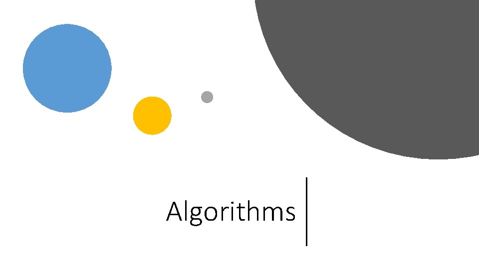 Algorithms 