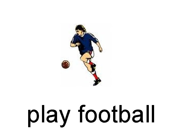 play football 