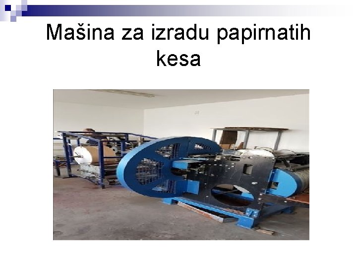 Mašina za izradu papirnatih kesa 