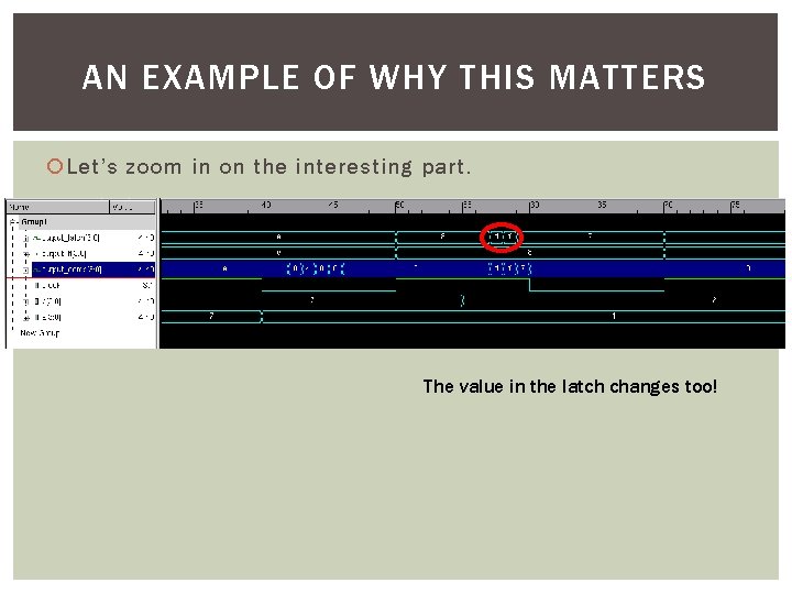 AN EXAMPLE OF WHY THIS MATTERS Let’s zoom in on the interesting part. The