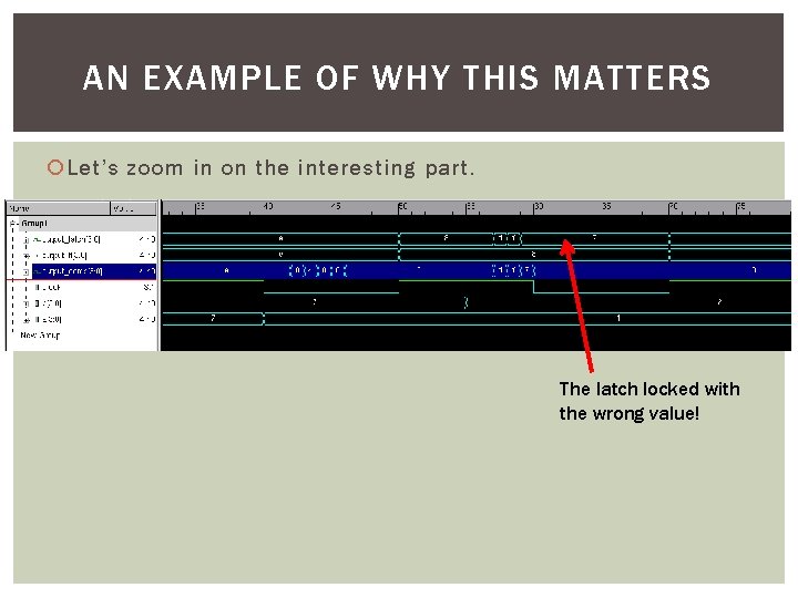 AN EXAMPLE OF WHY THIS MATTERS Let’s zoom in on the interesting part. The