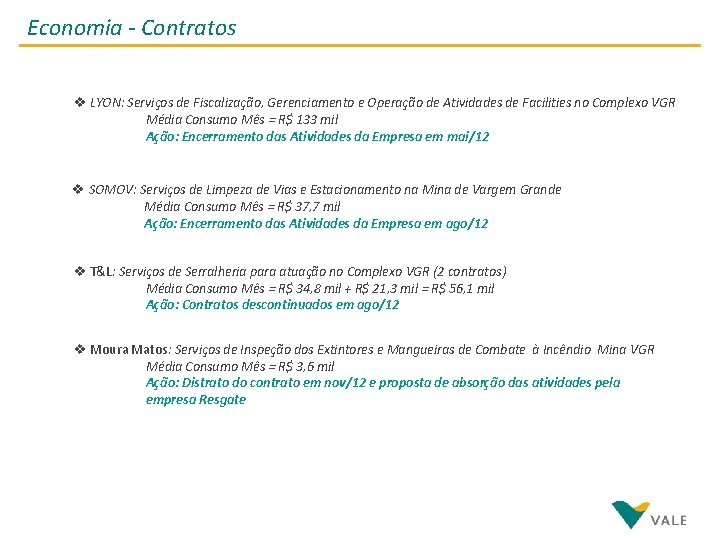 Economia - Contratos v LYON: Serviços de Fiscalização, Gerenciamento e Operação de Atividades de