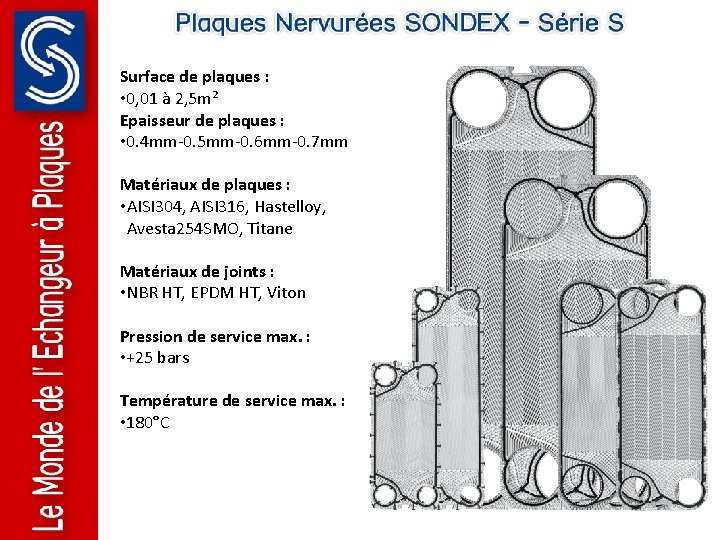 Surface de plaques : • 0, 01 à 2, 5 m² Epaisseur de plaques Surface de plaques : • 0, 01 à 2, 5 m² Epaisseur de plaques