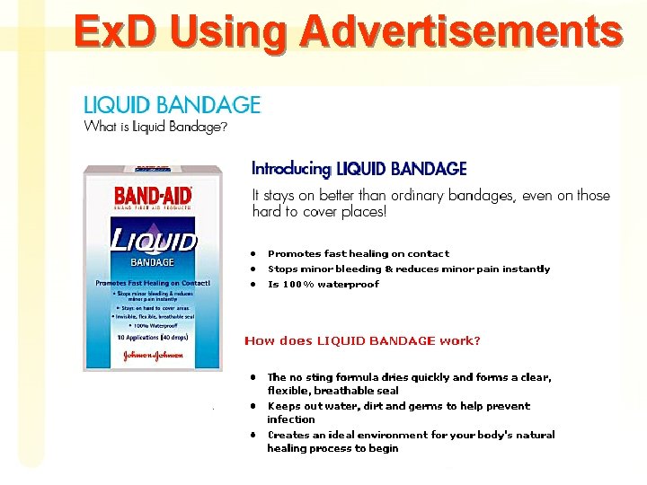 Ex. D Using Advertisements 