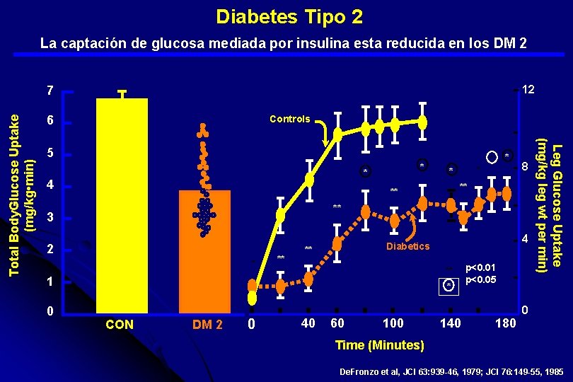  Diabetes Tipo 2 La captación de glucosa mediada por insulina esta reducida en