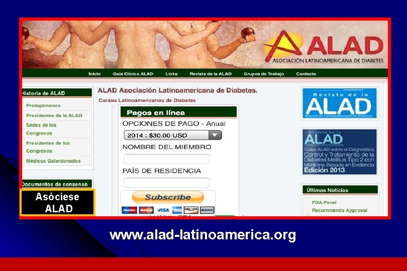 Asóciese ALAD www. alad-latinoamerica. org 