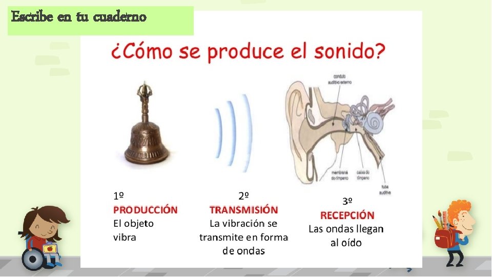 Escribe en tu cuaderno 