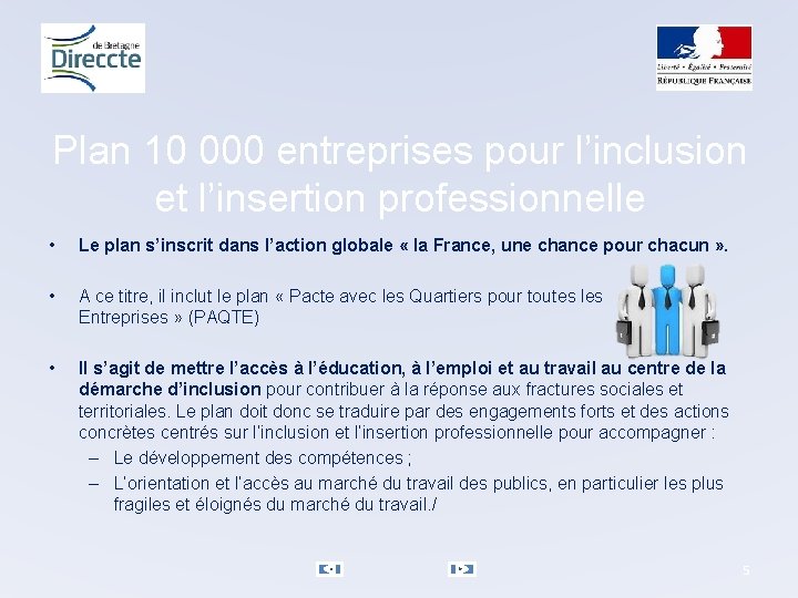 Plan 10 000 entreprises pour l’inclusion et l’insertion professionnelle • Le plan s’inscrit dans