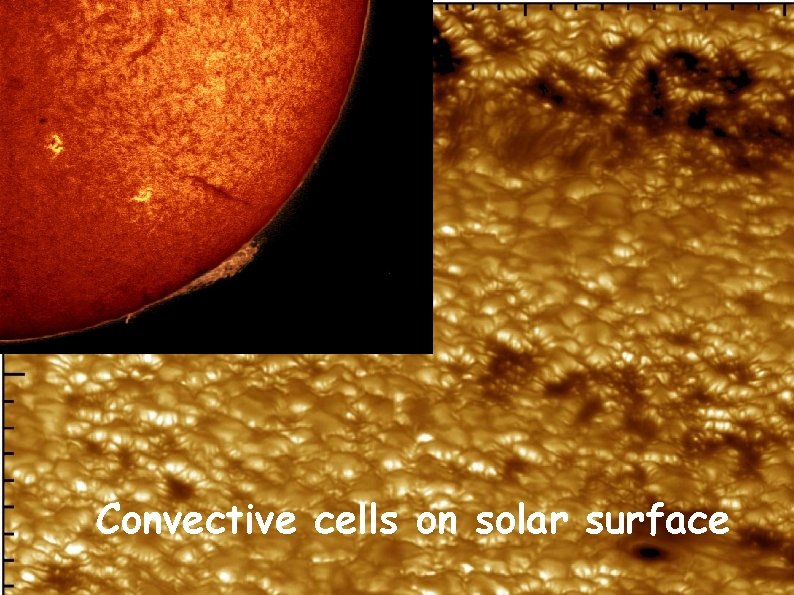 Convective cells on solar surface 