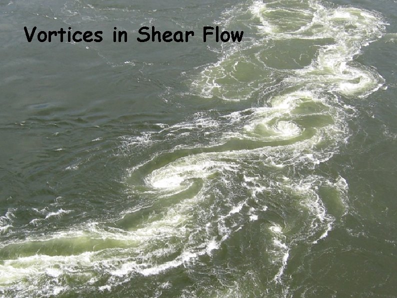 Vortices in Shear Flow 